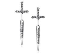 WESTMIAJW Sword Studs Earrings for Men Women,Stainless Steel Gothic Goth Punk Sword Dagger Earrings Jewellery