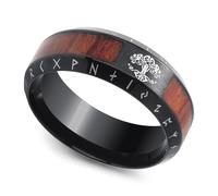 WESTMIAJW Viking Runes Ring Men Viking Norse Tree of Life Rings Jewellery for Men Size V1/2