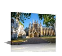 Westminster Abbey Canvas Wall Art for Living Room Catholicism Wall Art Modern Artwork Contemporary London England Home Decor Print On Canvas Ready to Hang for Bedroom Office (16''Wx 24''H)