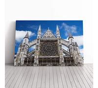 Westminster Abbey London (2) Canvas Print | Gallery Wrapped 30mm Frame Wall Art | 20x14 inches | Ready to Hang | Modern Architecture Picture | Living Room Bedroom Lounge Office