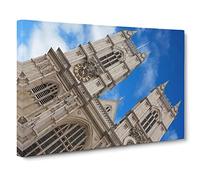 Westminster Abbey London No.1 Canvas Print | Gallery Wrapped 30mm Frame Wall Art | 30x20 inches | Ready to Hang | Modern Architecture Picture | Living Room Bedroom Lounge Office