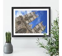 Westminster Abbey London No.1 Modern Framed Print | A3 Black Framed Wall Art | Ready to Hang | Modern Nature Picture | Living Room Bedroom Lounge Office