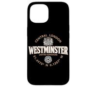 Westminster Central London Coordinates Label 2C Case for iPhone 15