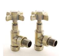 Westminster Traditional Manual Cross-Head Radiator and Towel Rail Valves (Antique Brass)