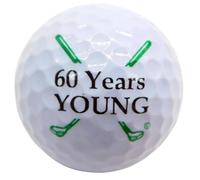 Westmon Works 60th Birthday Golf Ball Sixty Years Young Novelty Golfer Present for Dad or Golfing Fan