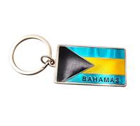 Westmon Works Bahamas Keychain Metal Key Ring with Country Flag Souvenir, Multi, S