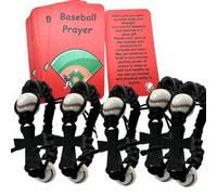 Westmon Works Baseball Bracelet Team Pack Bulk Bundle with Christian Prayer Cards On Field Fashion Accessory Set, 12 of Each