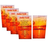Westmon Works John 3:16 Holy Card Bulk Pack Prayer Christian Bible Scripture Passage Bundle for Schools or Church Congregation USA Made, Set of 10, 4 Inch