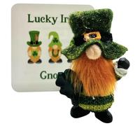 Westmon Works Lucky Irish Gnome Pocket Charm Mini Leprechaun Style Figurine Set with Story Card