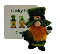Westmon Works Lucky Irish Gnome Pocket Charm Mini Leprechaun Style Figurine Set with Story Card