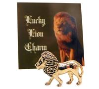 Westmon Works Lucky Lion Charm Legend Tiny Pocket Trinket Set for Good Luck with Brave and Courageous Includes Card