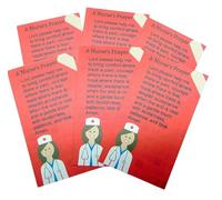 Westmon Works Nurses Prayer Prayer Card Bulk Pack Set Christian Inspirational Message for Nursing, Set of 10