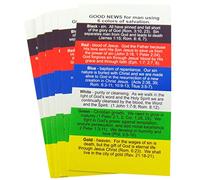 Westmon Works Plan of Salvation Holy Christian Prayer Cards Bulk Pack, Set of 25