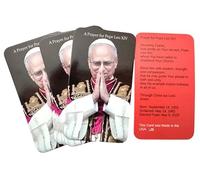 Westmon Works Pope Leo XIV Holy Card Set 2025 Papal Inauguration Commemorative Keepsake, Pack of 10