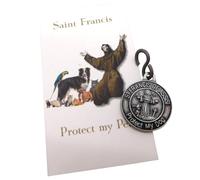 Westmon Works St Francis Pet Medal for Dogs Gift Set Pack with Metal Pendant and Holy Card
