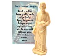 Westmon Works St Joseph House Seller Kit Real Estate Home Selling Set Statue Figurine with Novena Instructions and Saint Prayer Holy Card, Made in The USA