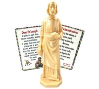 Westmon Works St Joseph Statue for Selling House Pack Figurine and Laminated Home Sale Prayer Holy Card with Instructions, Made in The USA