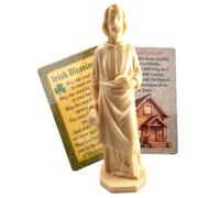 Westmon Works St Joseph the Worker Statue for Selling Homes Kit American Made Catholic Figurine with Two Laminated Prayer Cards Patron Saint and Irish Blessing