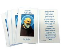 Westmon Works St Pio Holy Card Bulk Pack Thicker Cards with Saint Image and Padre Pios Prayer on Back Made in the USA, Set of 10