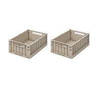 Weston Collapsible Crates - Set of 2 Sandy S