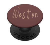 Weston Florida Vintage elegant design PopSockets Adhesive PopGrip
