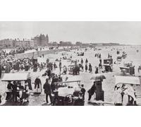 Weston-super-Mare also known as Weston North Somerset England. A summer scene on the sands in the 19th century. From Around The Coast An Album of Pictures from Photographs of the Chief Seaside Places