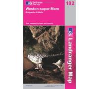 Weston-super-Mare, Bridgwater and Wells: Sheet 182 (OS Landranger Map)