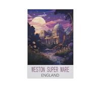 Weston Super Mare England，Puzzle 1000 Piece Jigsaw Puzzles for Adults, Classic Puzzle Difficult Puzzle for Kids Teenagers Educational Game Toys Gift for Home Travel（75x50cm）-AJ72