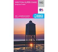 Landranger 182 Weston-Super-Mare, Bridgwater & Wells Map With Digital Version - Pink, Pink One Size