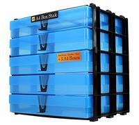 WestonBoxes A4 Box Craft Storage Unit with 5 A4 Boxes, 7 Colours Available
