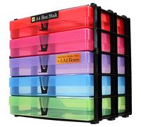 WestonBoxes A4 Box Craft Storage Unit with 5 A4 Boxes, 7 Colours Available