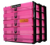 WestonBoxes A4 Box Craft Storage Unit with 5 A4 Boxes, 7 Colours Available