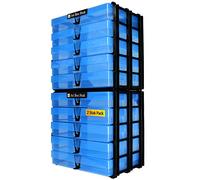 WestonBoxes A4 Box Craft Storage Unit with 5 A4 Boxes, 7 Colours Available
