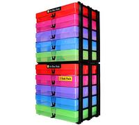 WestonBoxes A4 Box Craft Storage Unit with 5 A4 Boxes, 7 Colours Available