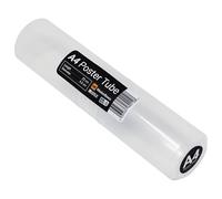 WestonBoxes A4 Clear Plastic Poster Tube, 50/50 Screw Split, 220mm