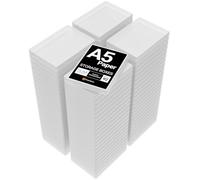 WestonBoxes A5 Slim Clear Plastic Storage Box with Lid, Stores 150 Sheets