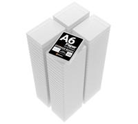 WestonBoxes A6 Slim Plastic Presentation or Storage Boxes for A6 Paper, Photos and Card (Transparent, 104)