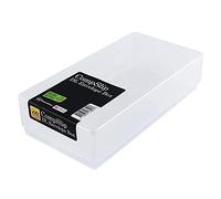 WestonBoxes DL Envelope and Compliment Slip Box, Clear Plastic Lid