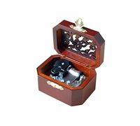 WESTONETEK Vintage Wood Carved Mechanism Musical Box Wind Up Music Box Gift for Christmas/Birthday/Valentine's Day, Melody Amazing Grace