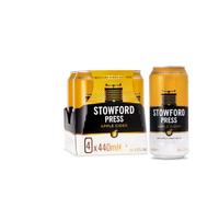 Westons Stowford Press Apple Cider, 4.5% ABV - Cans (6 x 4 Pack), Slowly Matured Medium Dry Sparkling Cider | 1| Vegan, Vegetarian & Gluten Free, 440 ml (Pack of 24) (Packaging may vary)