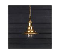 Edit Lighting Edit Coastal Harbour Outdoor Pendant Porch Lantern In Brass Finish