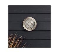 Westport Lighting Coastal Hull Outdoor Flush Wall Light - Matt Nickel