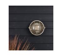 Westport Lighting Coastal Mate Round Outdoor Flush Wall Light - Matt Nickel