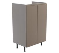 Westport Matt Stone Grey Modern Freestanding Bathroom & Wet Room Base Unit (W)495mm (H)820mm