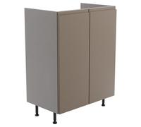 Westport Matt Stone Grey Modern Freestanding Bathroom & Wet Room Base Unit (W)595mm (H)820mm
