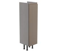 Westport Slim Matt Stone Grey Modern Freestanding Bathroom & Wet Room Base Unit (W)195mm (H)820mm