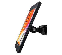 WeSTRUGGLE Tablet On Wall Mount Bracket for iPad 10.2-Inch (9th,8th,7th Gen.),with Anti Theft Security Lock and Key, Rotate Design Arbitrary Adjustment,Multi Angle,Metal,(Black)