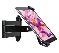 WeSTRUGGLE Tablet Wall Mount Holder with fold,Extend Adjustable Arm Swivel &Anti Theft Security Lock,Bracket for Most 8 to 10.4 Inch,&for iPad 10.5,10.9,11 Galaxy tab,& More (Black)