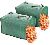 Westspark 2-Pack Garden Leaf Collector with Reinforced Handles, Flat Reusable Yard Waste Collector, Gardening Debris Yard Bags Leaf Collectors