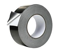 Westspark Black Aluminum foil Duct Tape, 2 inch Professional Grade Roll Silver Adhesive Sealing Tape for HVAC, Refrigerator, Freezer, Insulation(10M)